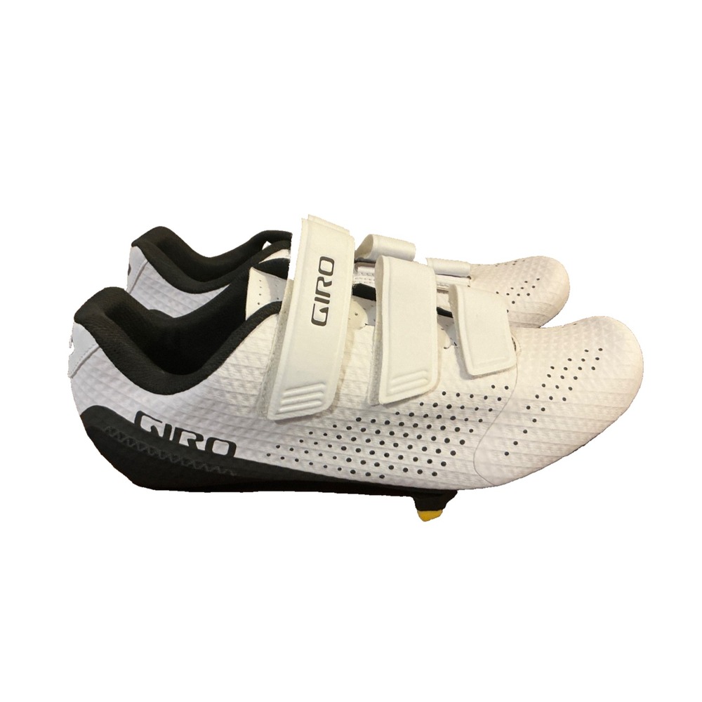 Giro Men's Stylus Road Cycling Shoe White/Black US 11 EU-45 Sport Insole NEW